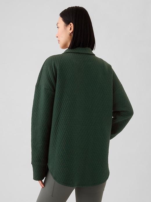 GapFit Quilted Jacquard Half-Zip Pullover Product Image