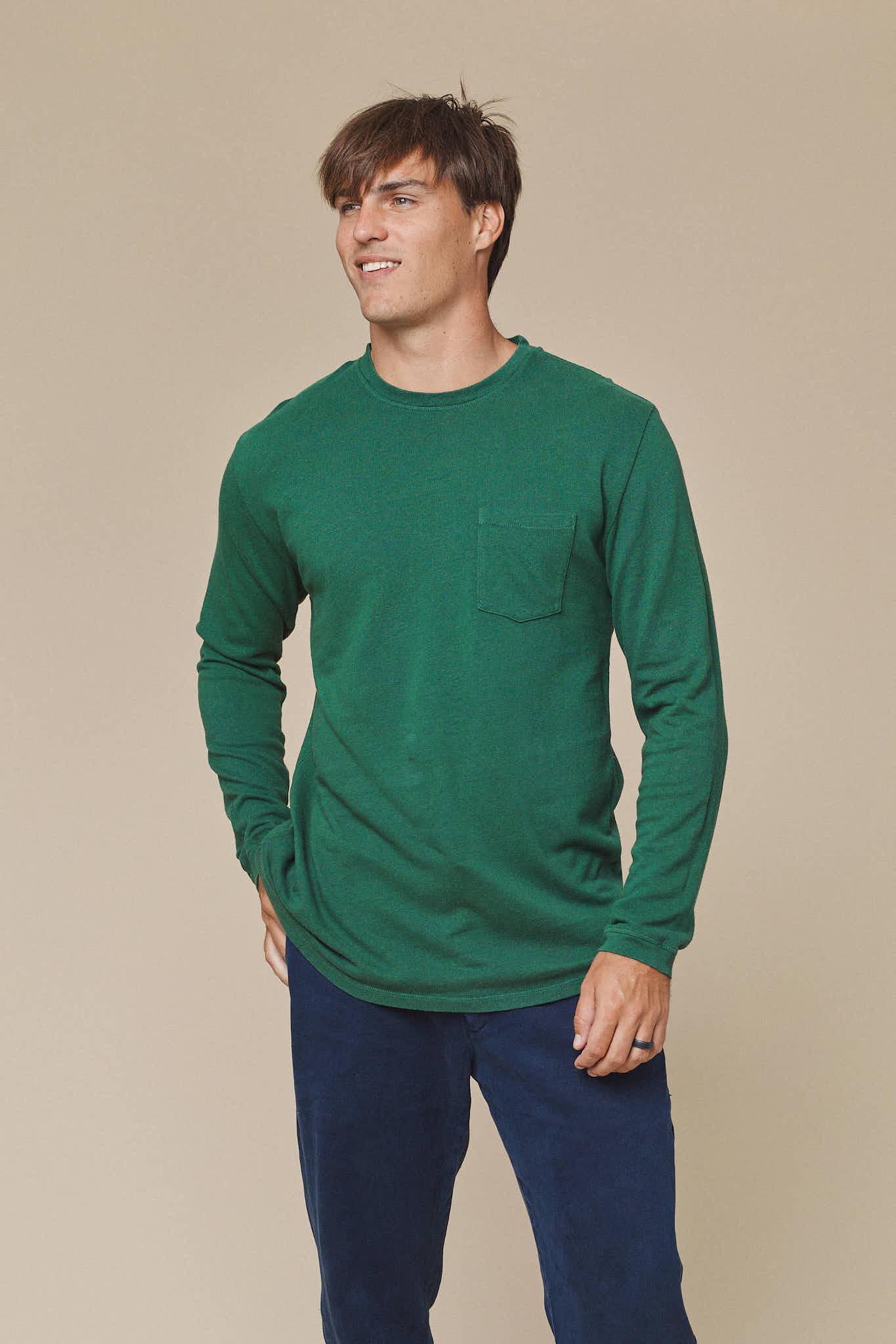 Baja Long Sleeve Pocket Tee Male Product Image