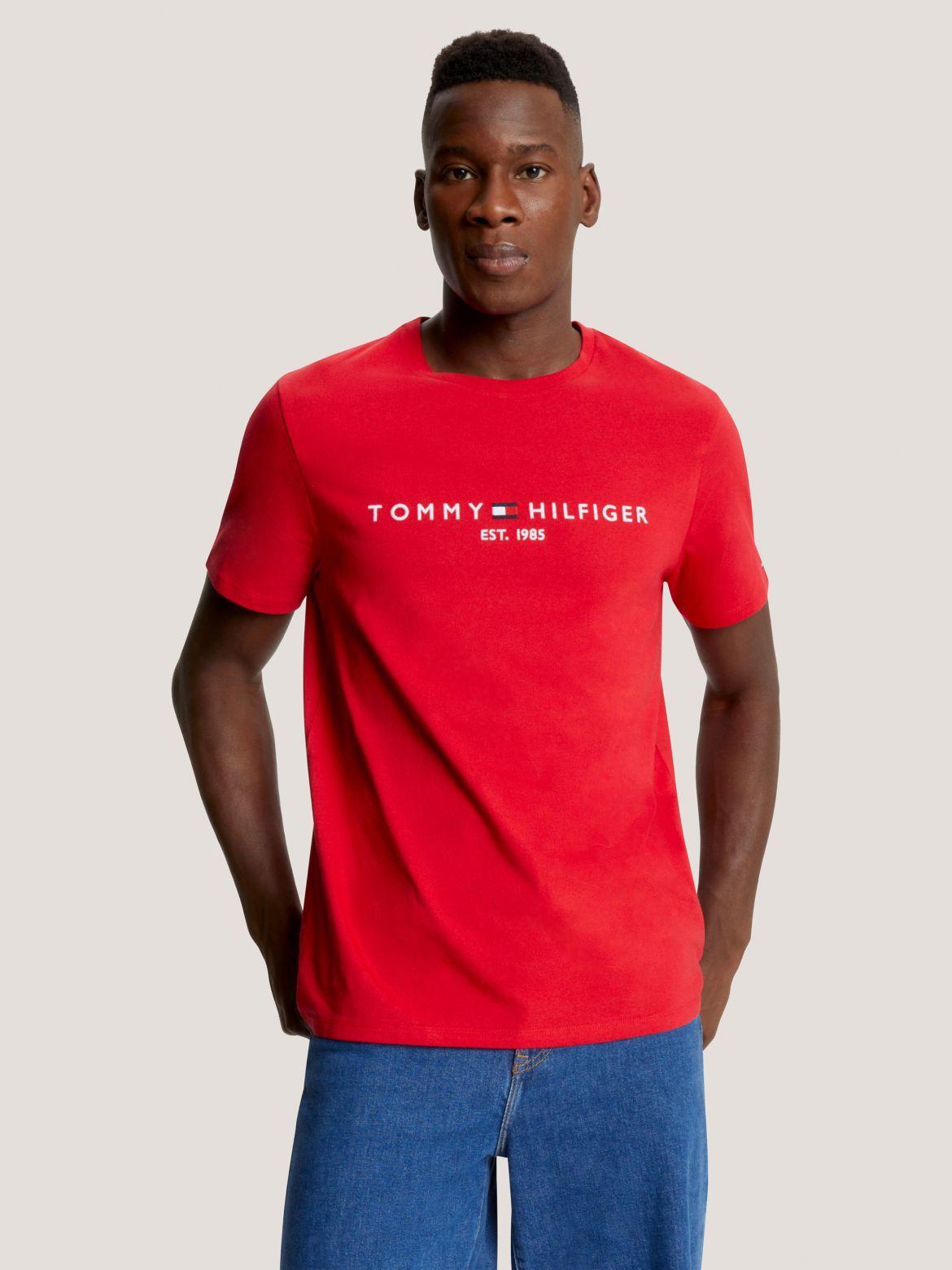 Tommy Hilfiger Men's Embroidered Tommy Logo T-Shirt Product Image