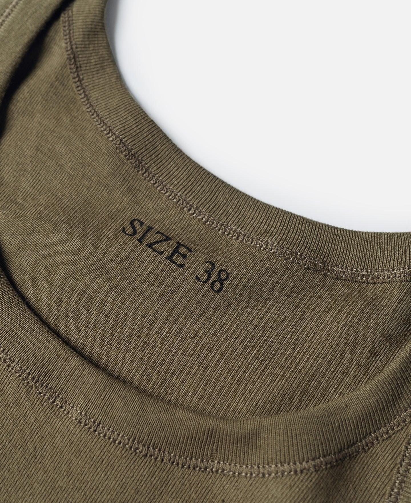 Military Cotton Tank Top - Olive Product Image