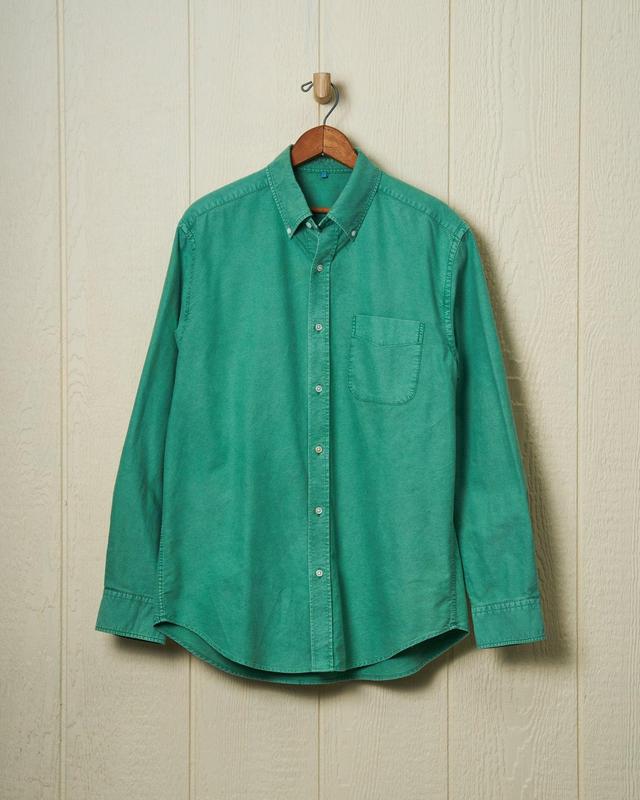 Garment Dyed Oxford Shirt in Spruce Product Image