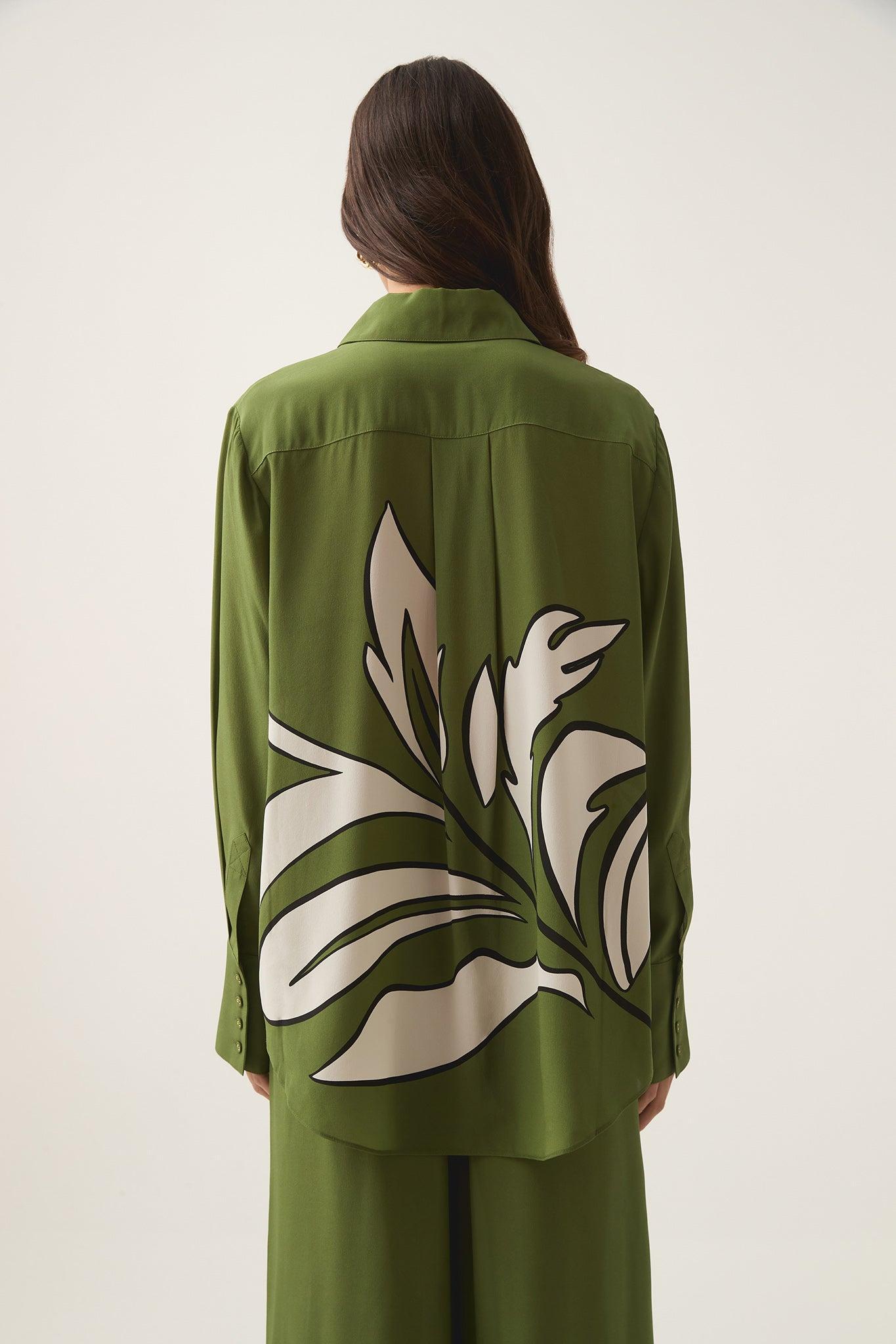 Planetary Silk Oversized Shirt Product Image