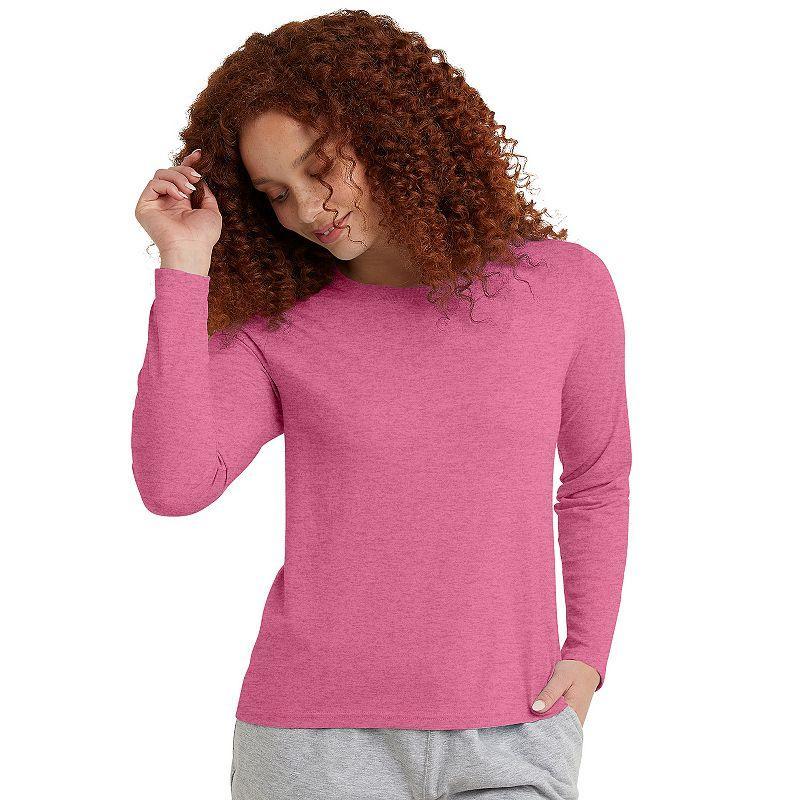 Womens Hanes Originals Long Sleeve Tri-Blend Tee Product Image