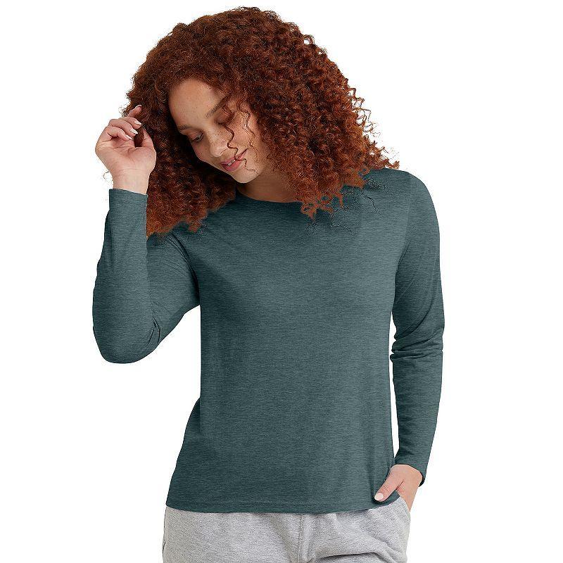 Womens Hanes Originals Long Sleeve Tri-Blend Tee Product Image