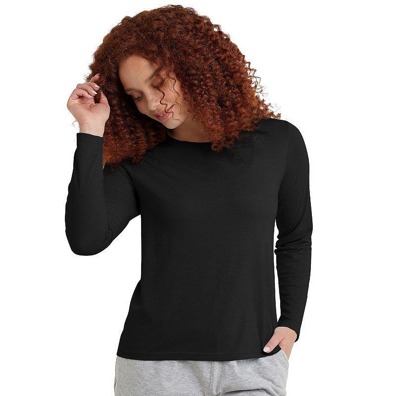 Womens Hanes Originals Long Sleeve Tri-Blend Tee Product Image