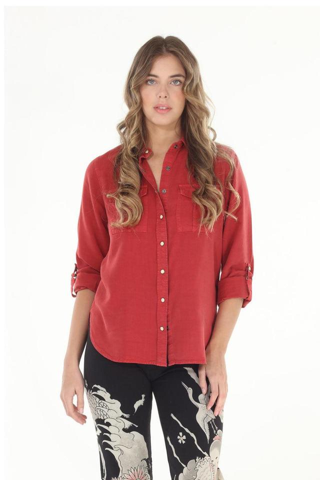 Brick Tencel Shirt Product Image