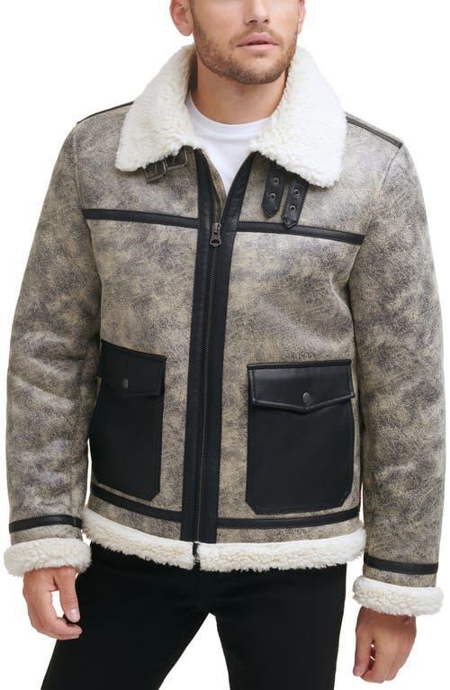 levis Faux Shearling Moto Jacket Product Image