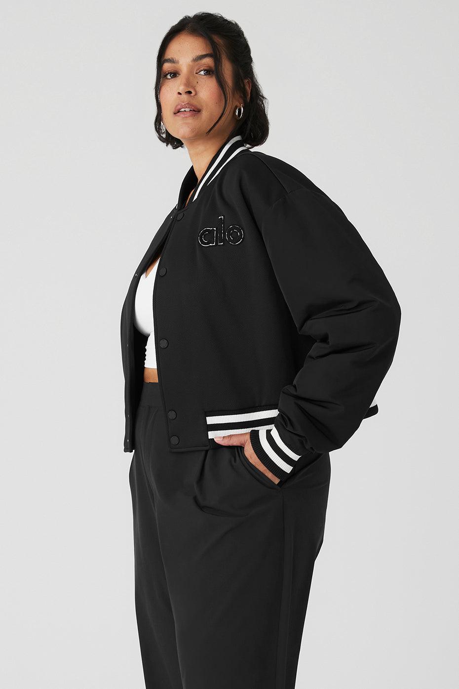 Cropped G.O.A.T Jacket - Black Female Product Image