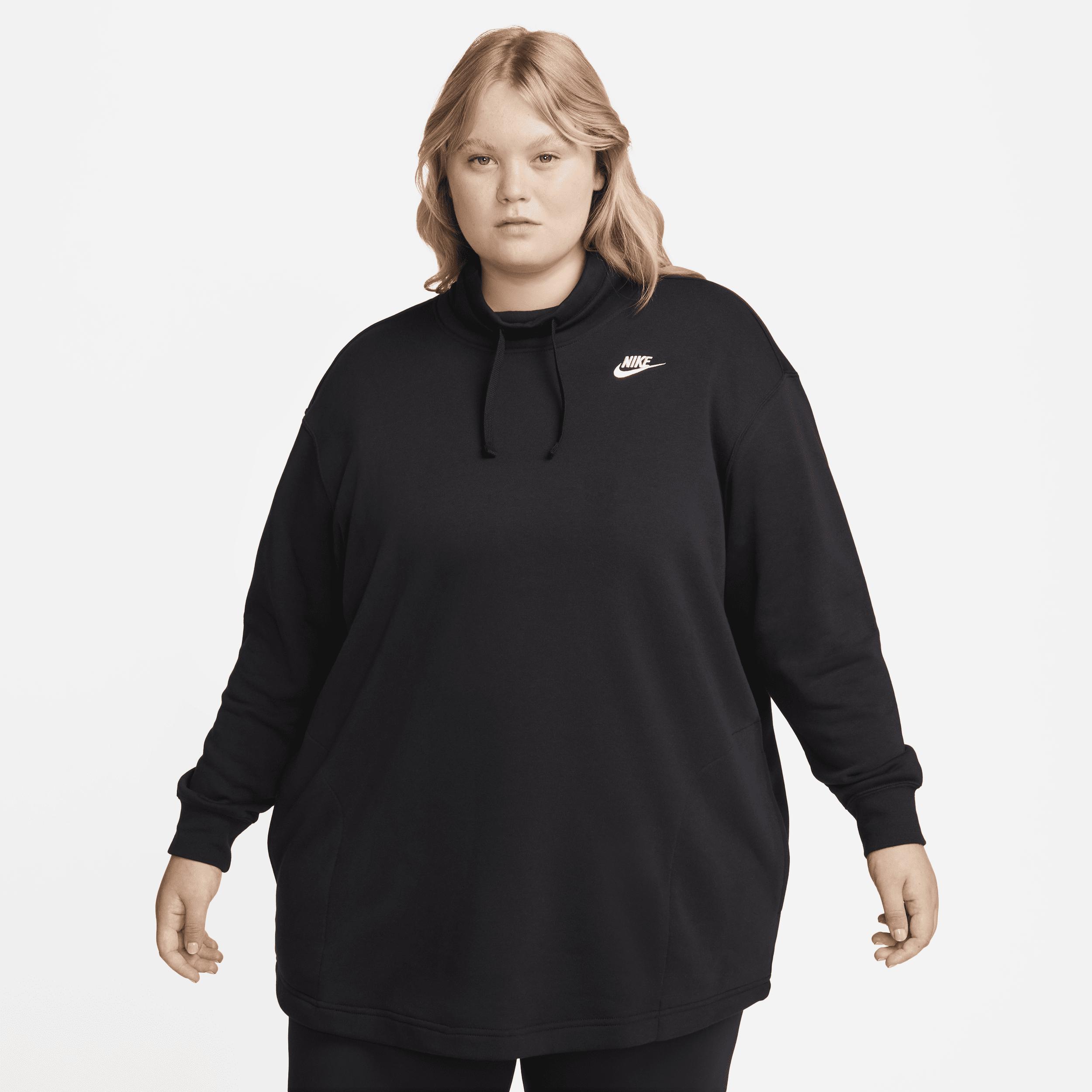 Womens Nike Sportswear Club Fleece Oversized Mock-Neck Sweatshirt (Plus Size) Product Image