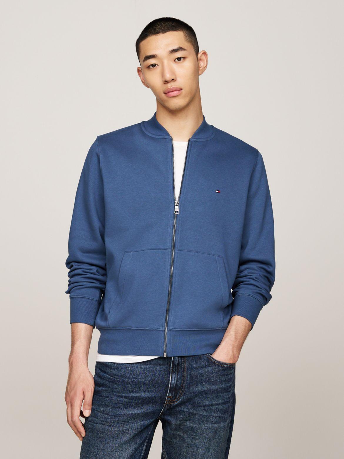 Tommy Hilfiger Men's Baseball Collar Zip Sweatshirt Product Image