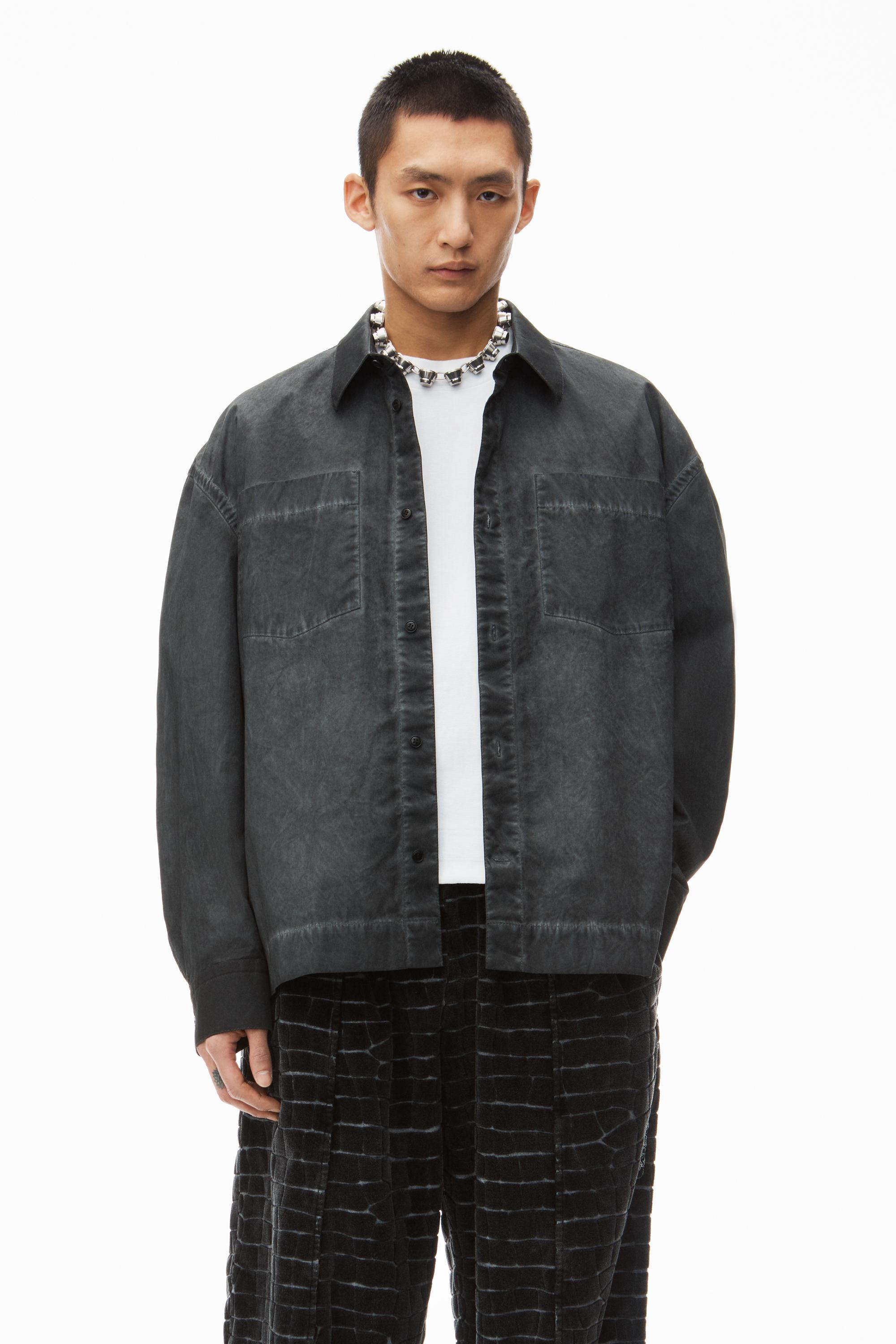 Oversized Buttondown Shirt With Patch Pockets In Cotton Product Image