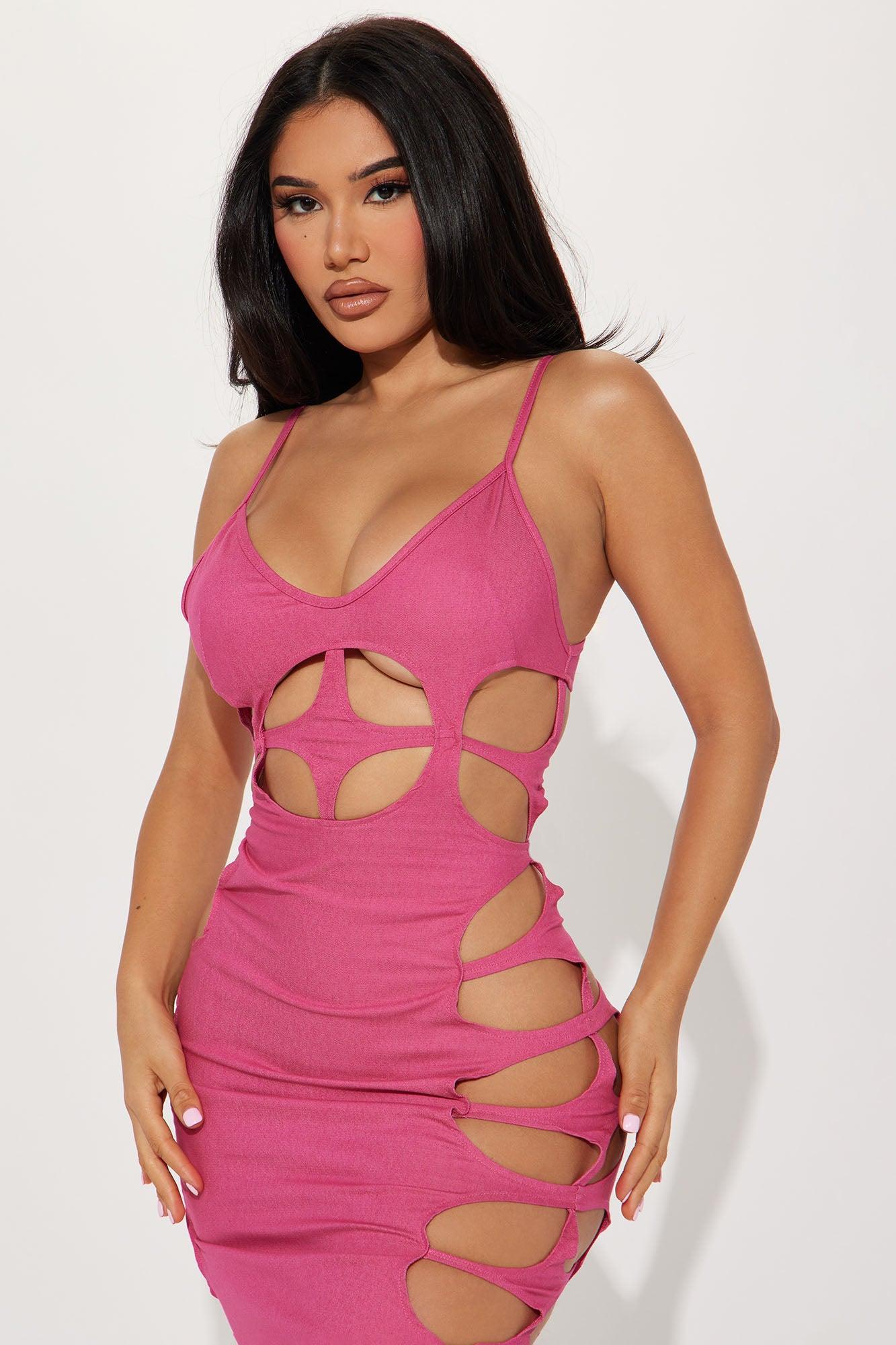 Headliner Midi Dress - Fuchsia Product Image