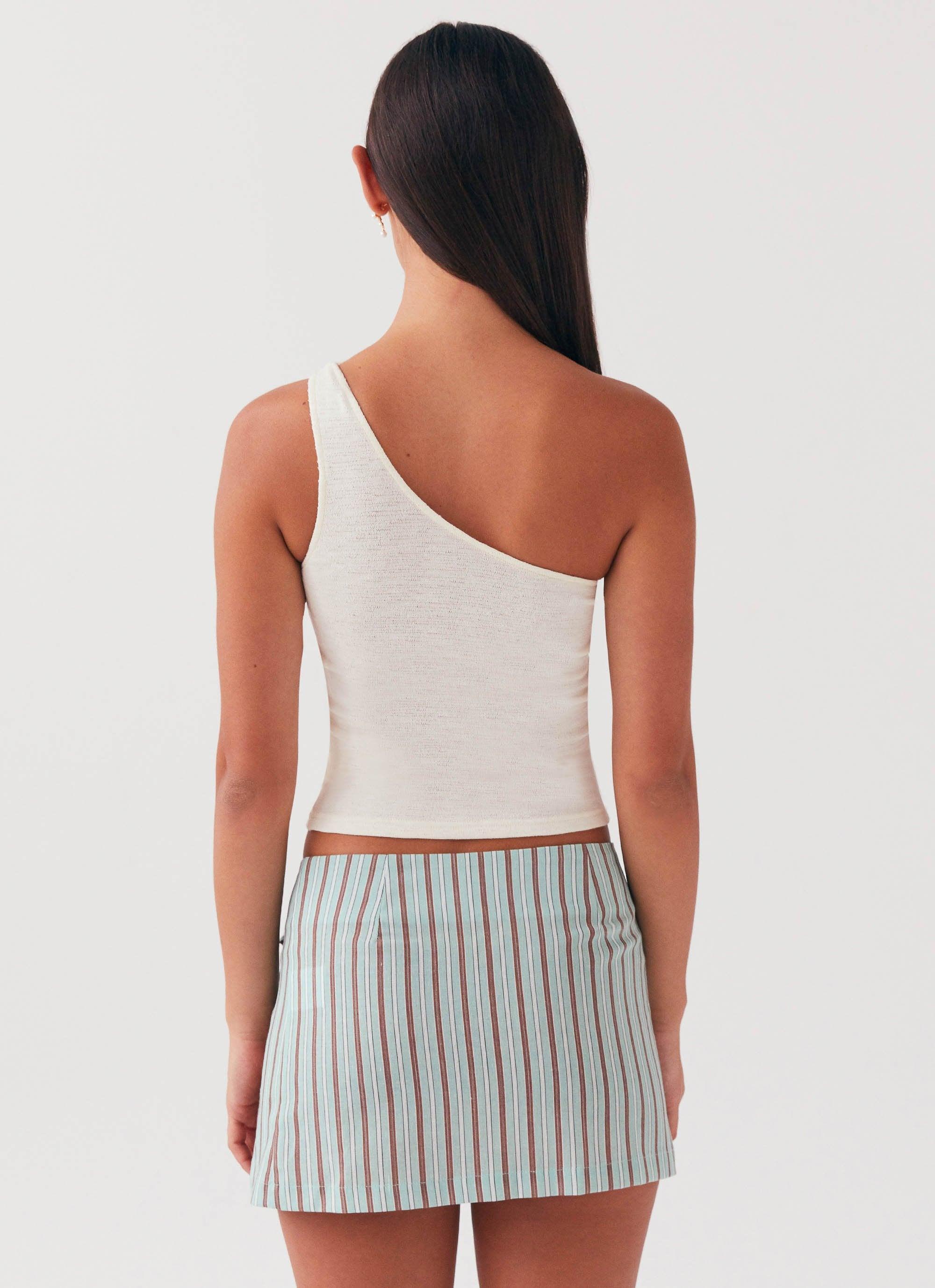 Summer Retreat Mini Skirt - Coastal Stripe Product Image