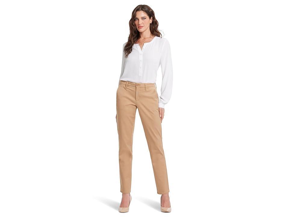 NYDJ Sheri Slim Trousers (Sand Dune) Women's Dress Pants Product Image