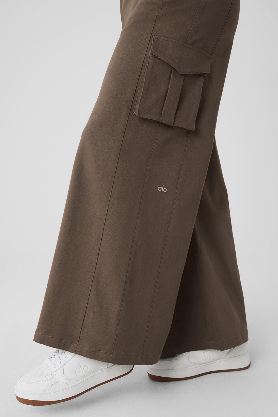 Show Off Cargo Wide Leg Trouser - Olive Tree Female Product Image