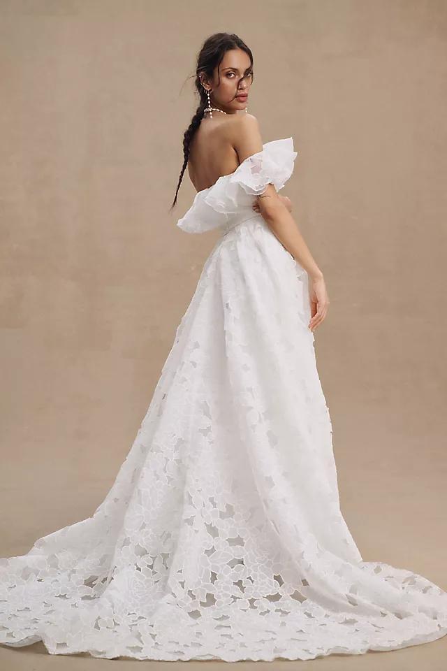 Jenny Yoo Priscilla Off-The-Shoulder Convertible Wedding Gown Product Image