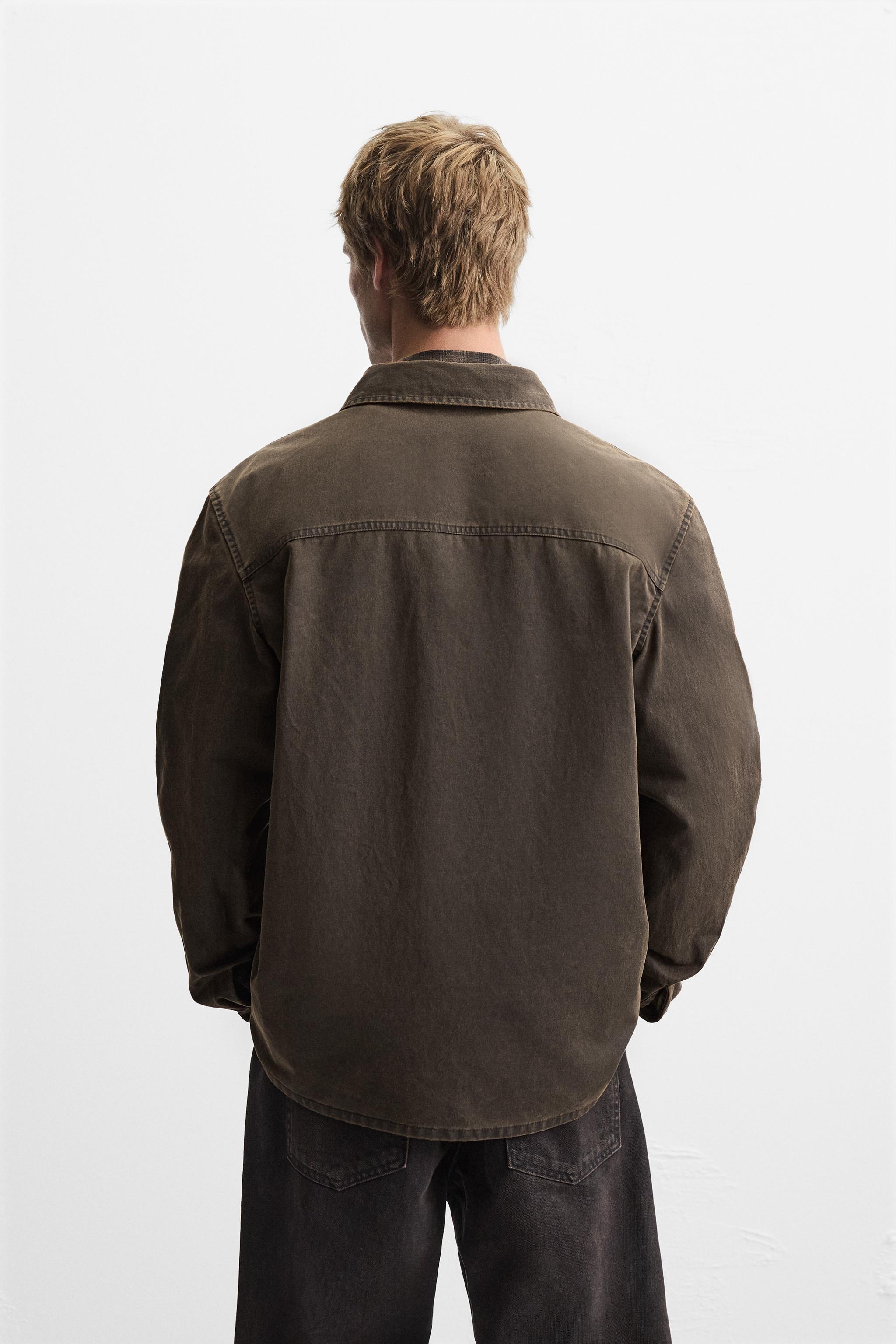 WAXED EFFECT OVERSHIRT Product Image