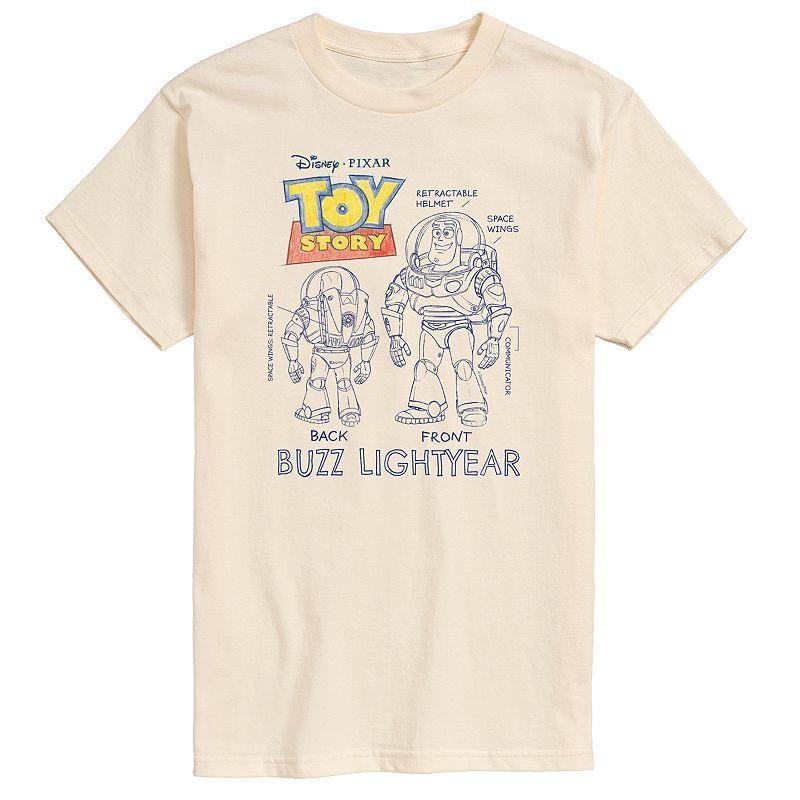 Disney / Pixars Toy Story 4 Mens Buzz Sketches Graphic Tee Product Image