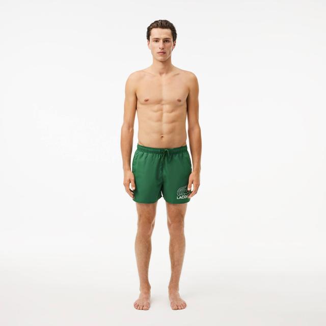 Croc Print Swim Trunks Product Image