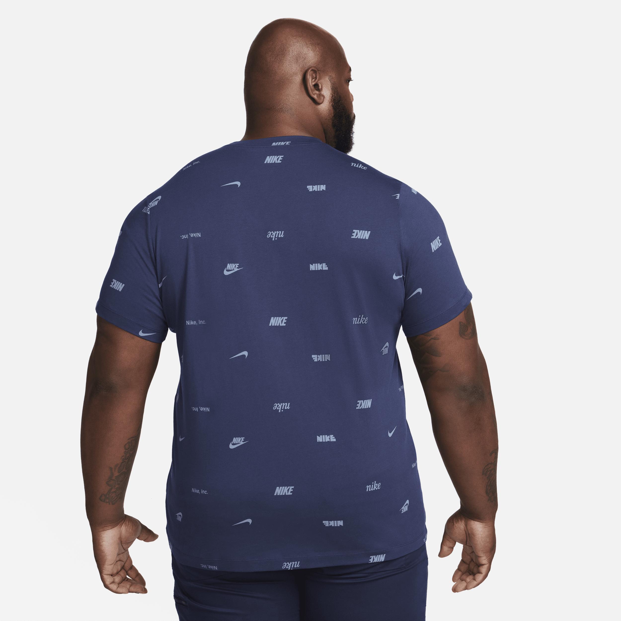 Nike Men's Club Allover Print T-Shirt Product Image