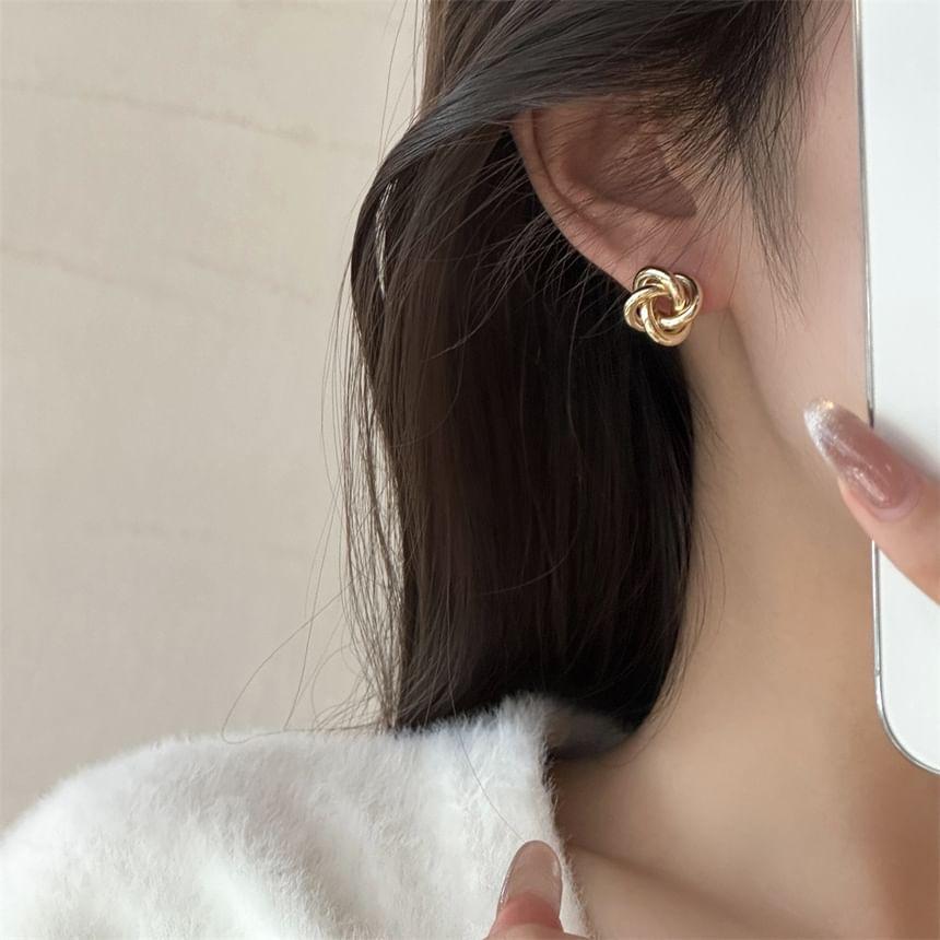 Alloy Knot Earrings Product Image