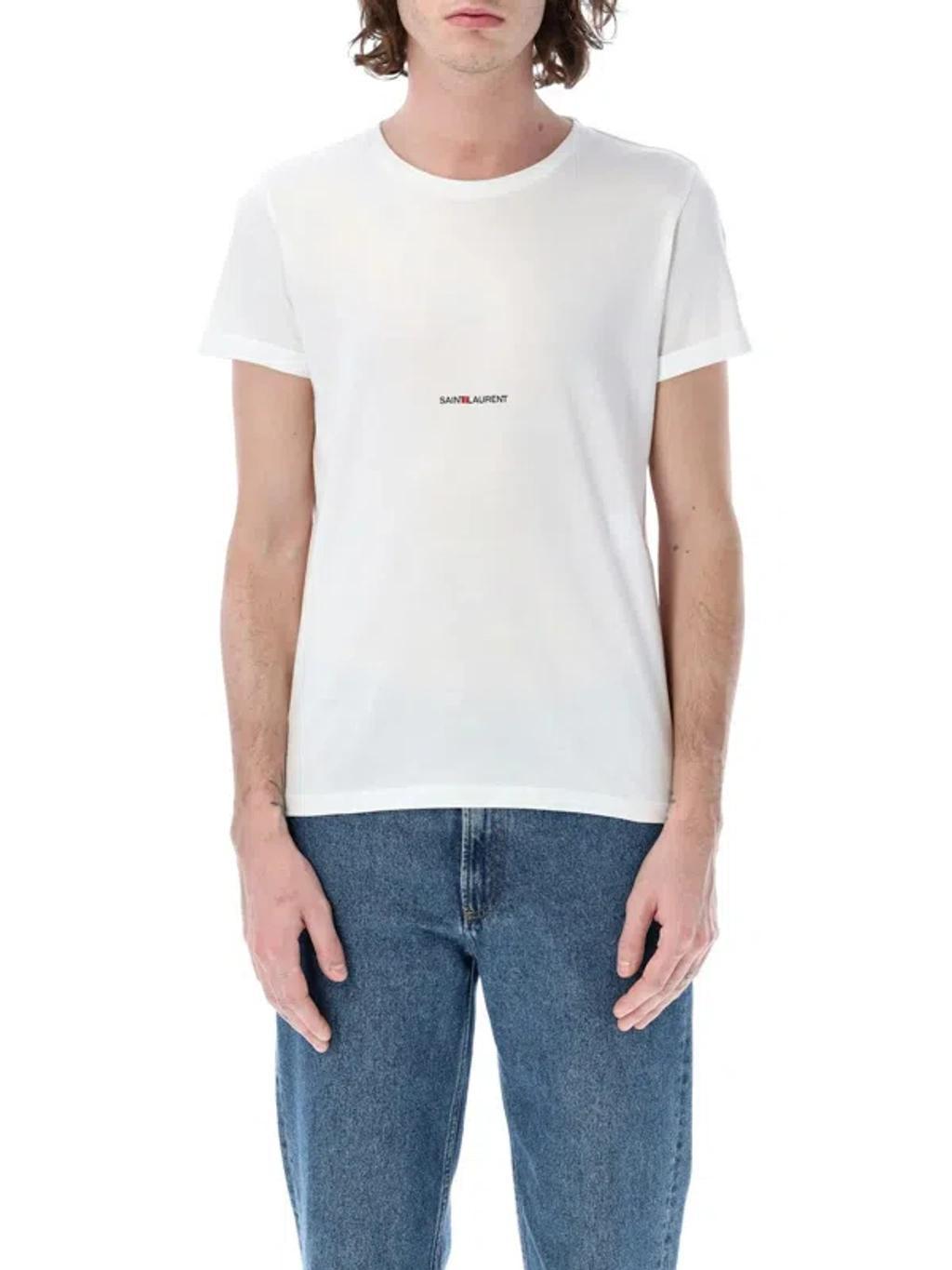 Men's Logo Print T-shirt In White Product Image