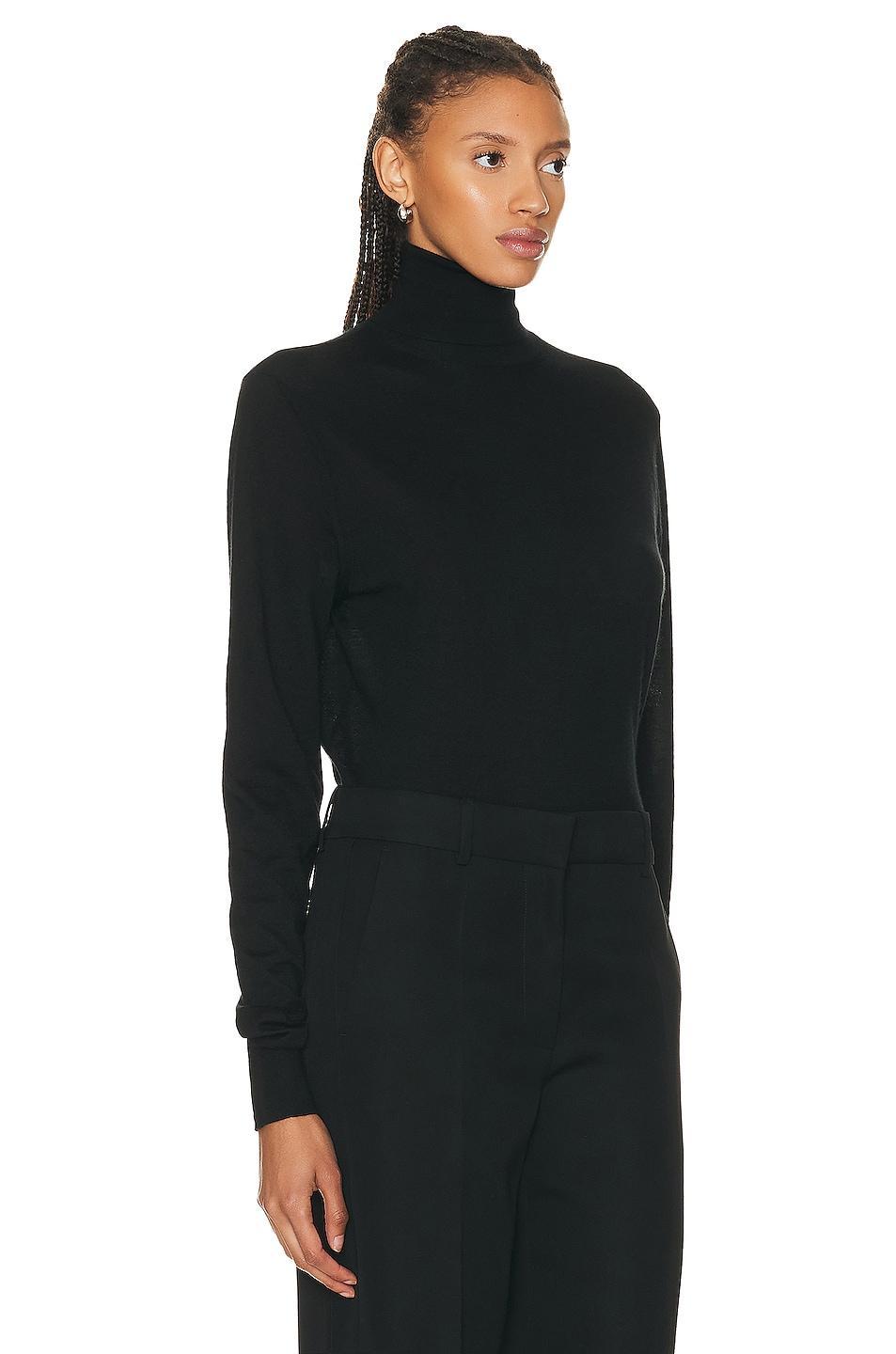 The Row Eva Top in Black - Black. Size M (also in L, S). Product Image