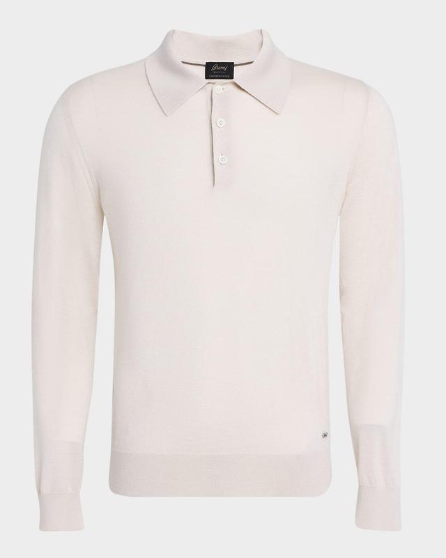 Men's Cashmere-Silk Polo Shirt Product Image