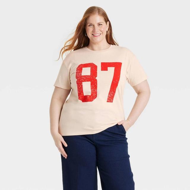 Womens Number 87 Short Sleeve Graphic T-Shirt Product Image