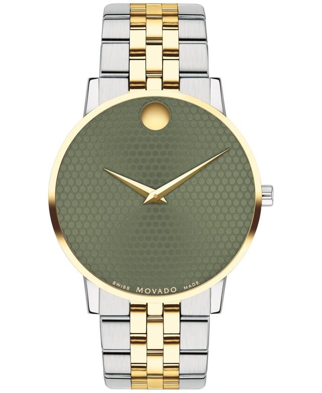 Movado Mens Swiss Museum Classic Gold Pvd Stainless Steel Bracelet Watch 40mm - Two-tone Product Image