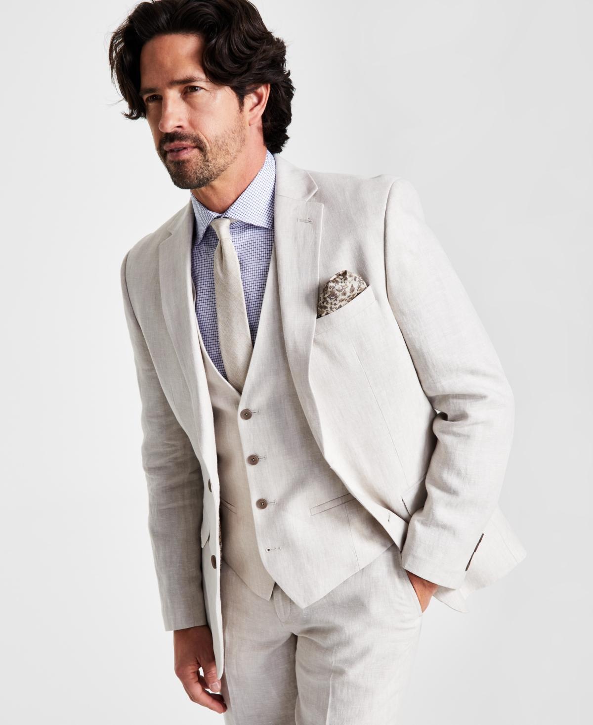 Bar Iii Mens Slim-Fit Linen Suit Jackets, Created for Macys Product Image