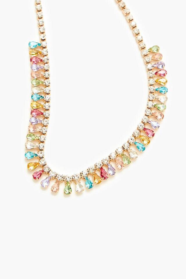 CZ Faux Gem Choker Necklace | Forever 21 Product Image