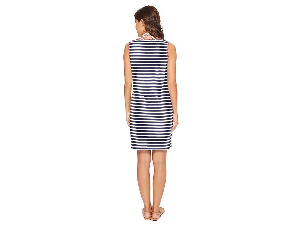 Tommy Bahama Exclusive Breton Stripe Swim Dress Cover-Up (Mare Navy/White) Women's Swimwear Product Image