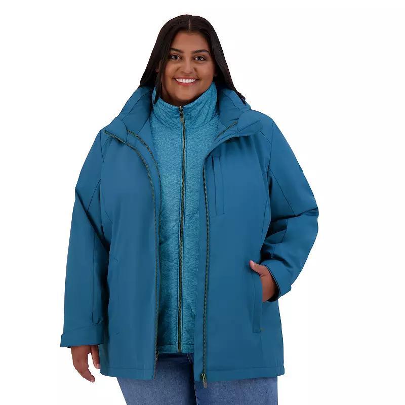 Plus Size ZeroXposur Deonna 3-in-1 Systems Jacket, Womens Product Image