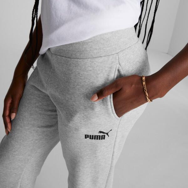 PUMA Essentials Women's Sweatpants in Light Grey Heather/Black, Size XL Product Image