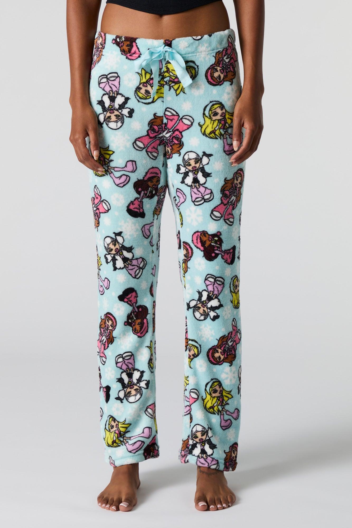 Plush Printed Pajama Pant Female Product Image