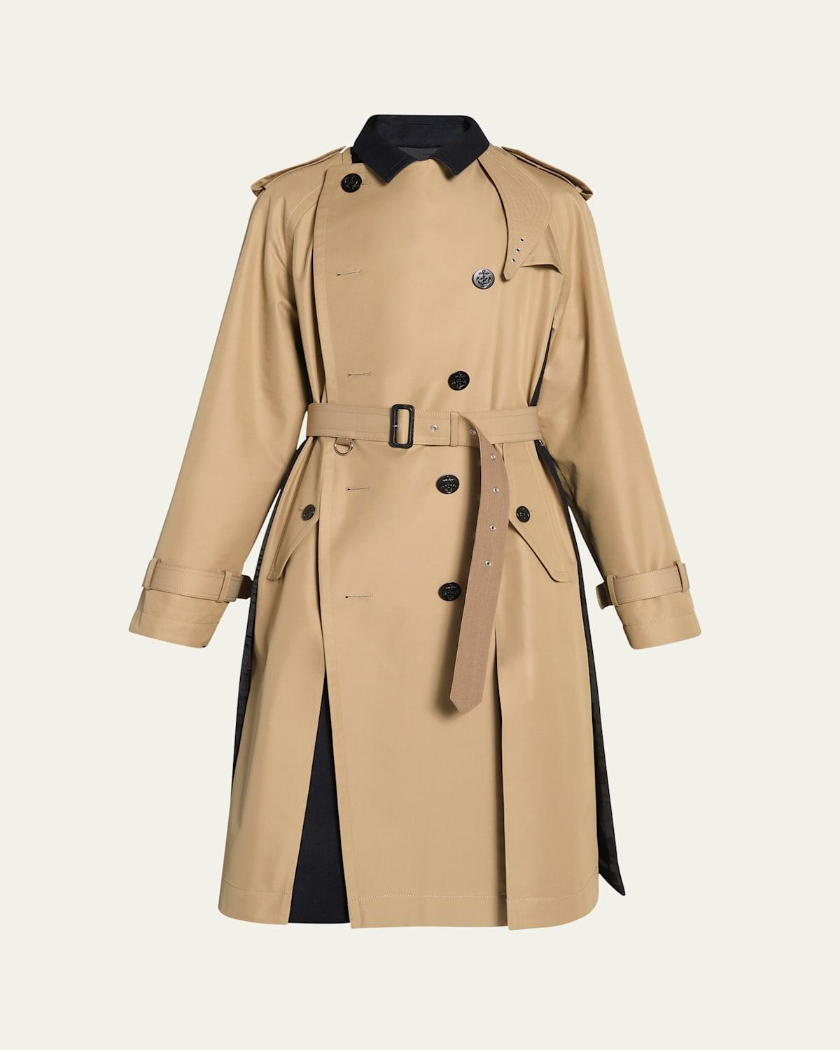 Mens Suiting Dress Shirt Trench Coat Product Image