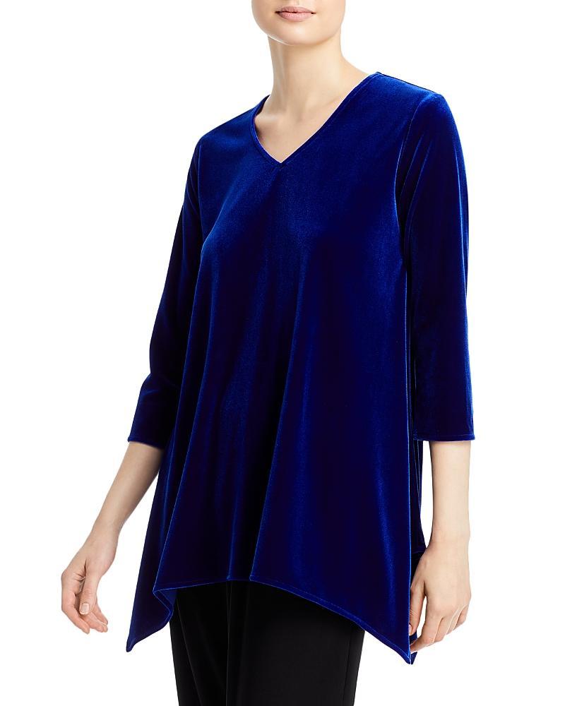 Caroline Rose Velvet Asymmetric Hem Swing Tunic Product Image