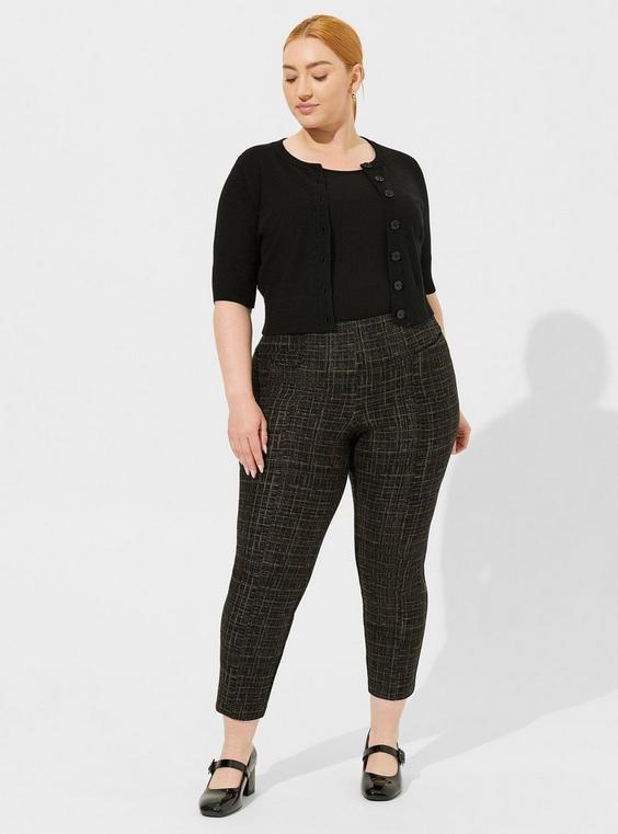 High-Rise Pull On Pencil Skinny Luxe Ponte Pant product image