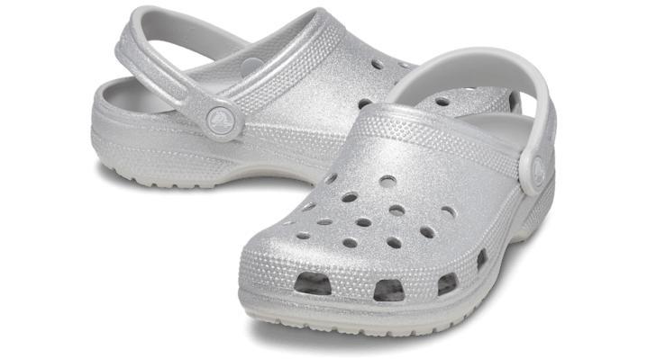 Crocs Womens Classic Glitter Clogs Product Image