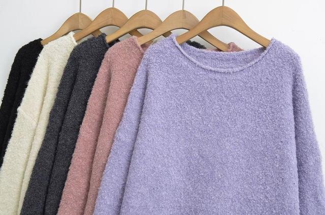 Crewneck Plain Sweater Product Image