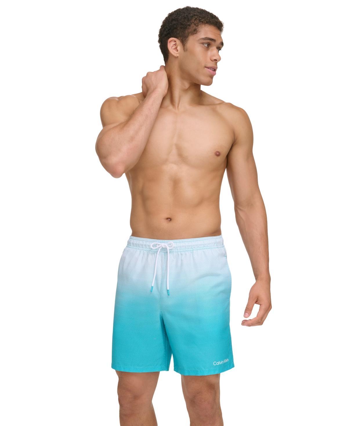 Calvin Klein Mens Gradient Dot Print 7 Volley Swim Trunks Product Image