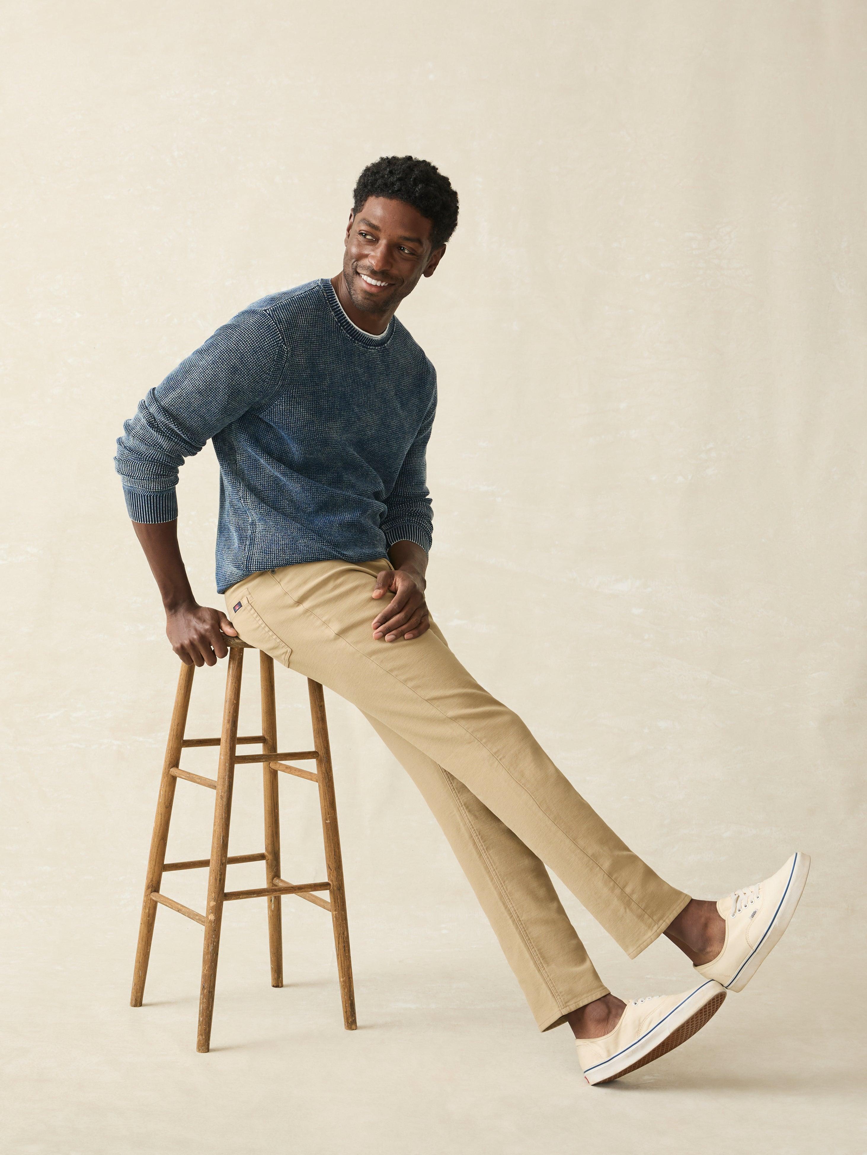 Stretch Terry 5-Pocket Pant - Desert Khaki Male Product Image