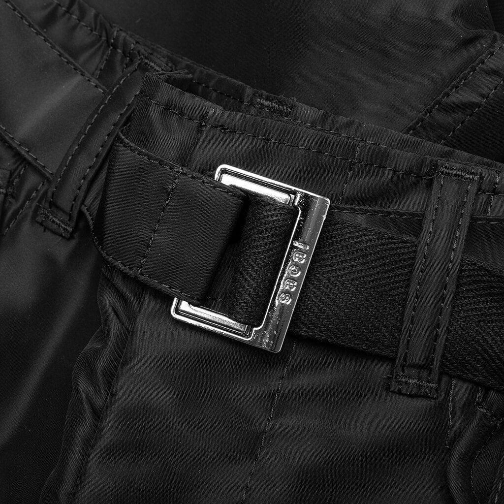 Nylon Twill Shorts - Black Male Product Image