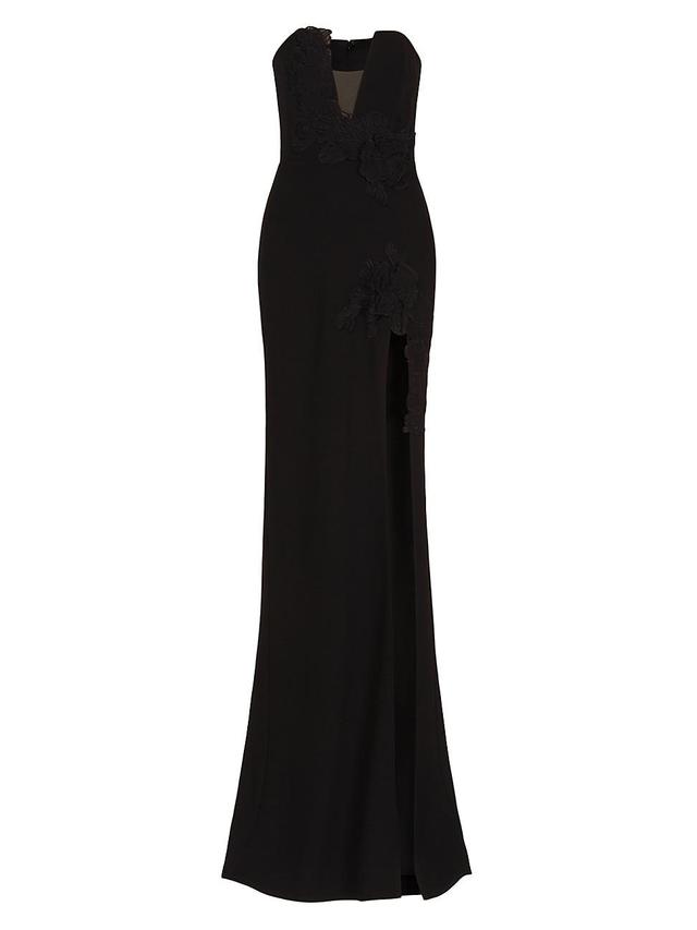 Womens Flora Strapless Column Gown Product Image