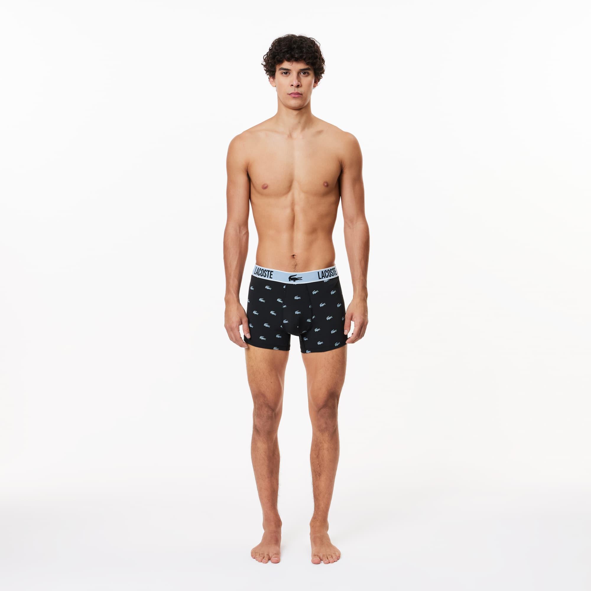 Men's 3-Pack Printed Microfiber Trunks Product Image