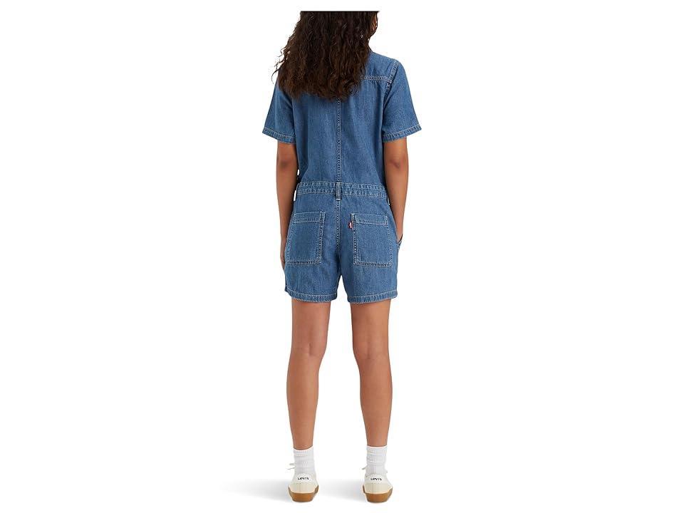 Levi's(r) Womens Short Sleeve Heritage Romper (Playday) Women's Jumpsuit & Rompers One Piece Product Image