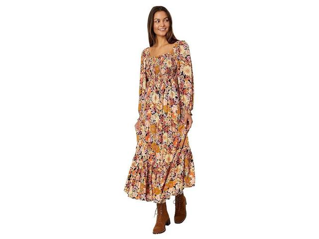 Rip Curl Mystic Floral Long Sleeve Maxi Dress Women's Dress Product Image