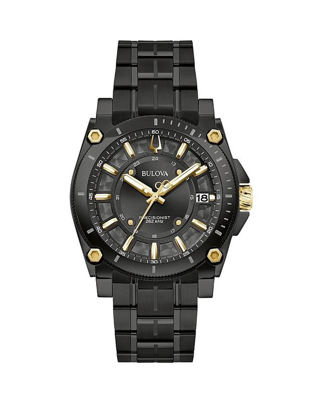 Men's Bulova Icon Black IP Watch with Black Dial (Model: 98B408) Product Image