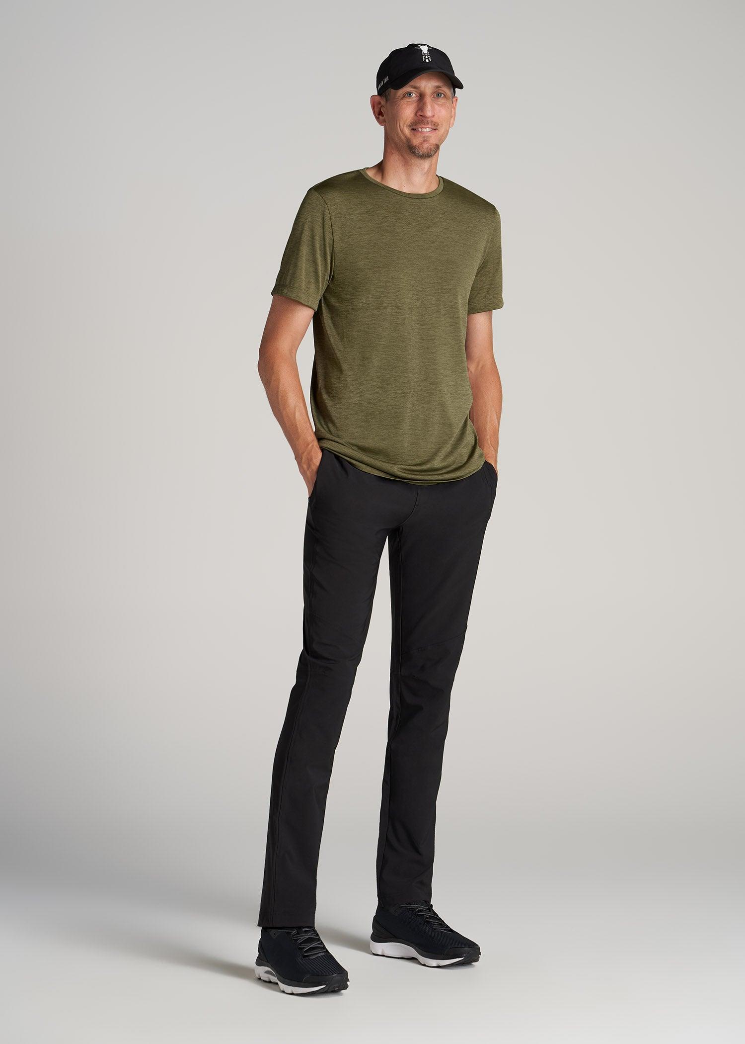 A.T. Performance MODERN-FIT Athletic Jersey Tall Tee in Olive Mix Male Product Image